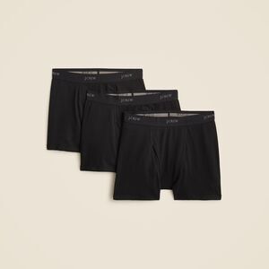 NIB J.Crew Men's Stretch 4'' Boxer Briefs Three-Pack in Black Size XS